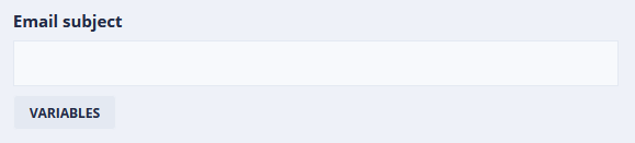 Email subject field