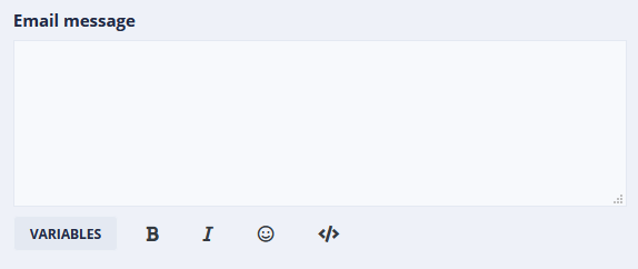 Email message field