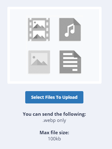 Upload file button