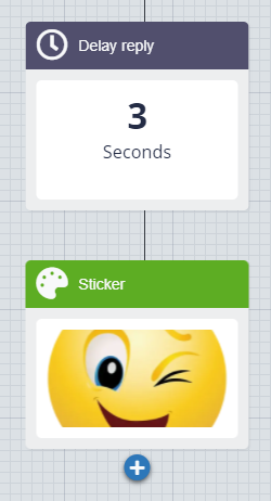 Sticker block in editor